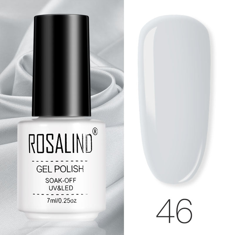 ROSALIND Gel Polish Set Manicure for Nails Semi Permanent Vernis top coat UV LED Gel Varnish Soak Off Nail Art Gel Nail Polish - Korvel