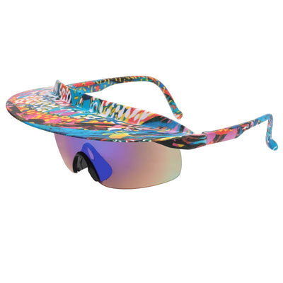 Lunettes de cyclisme à grande monture élégantes pour hommes et femmes