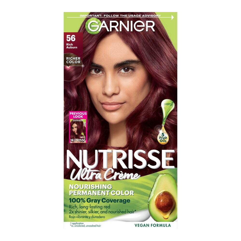 Nutrisse Garnier Crème Colorante Nourrissante pour Cheveux, 56 Brun Rouge Moyen
