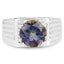 Bague de fiançailles en argent sterling avec topaze mystique de 4,75 carats
