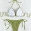 Stylish Lace-Up Neck Bikini Swimsuit for Women