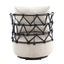 Silla de sala de estar tapizada y con botones COOLMORE