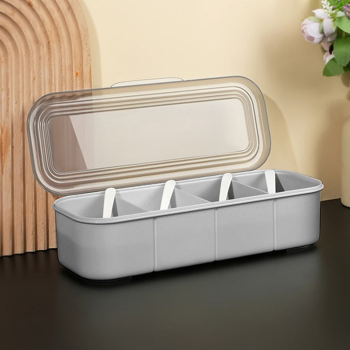 Japanese Minimalist Spice Organizer with Lid