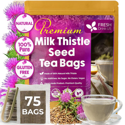 Premium Milk Thistle Tea Bags - 100% Natural Herbal Infusion
