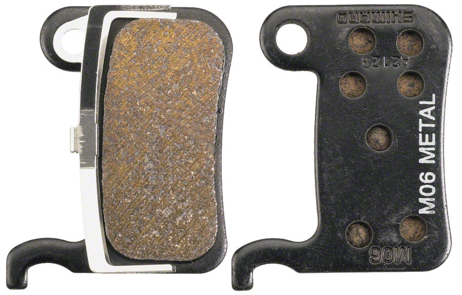 Pastillas de freno de disco Shimano M06-MX con compuesto metálico - Un par