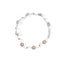 Bracelet en or blanc 10K avec diamants champagne et blancs de 4,0 Cttw - 7 pouces