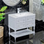 36" Blue Bathroom Vanity Cabinet with Sink Combo