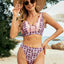 Printed Wide Strap Two-Piece Swim Set - Korvel