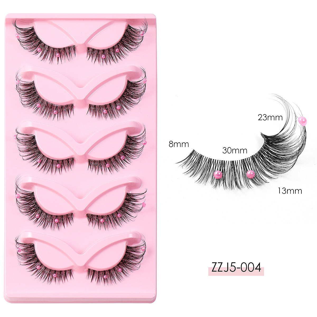 Pestañas de tira 3D con forma de ojo de gato alado Foxy - Vegan Faux Mink