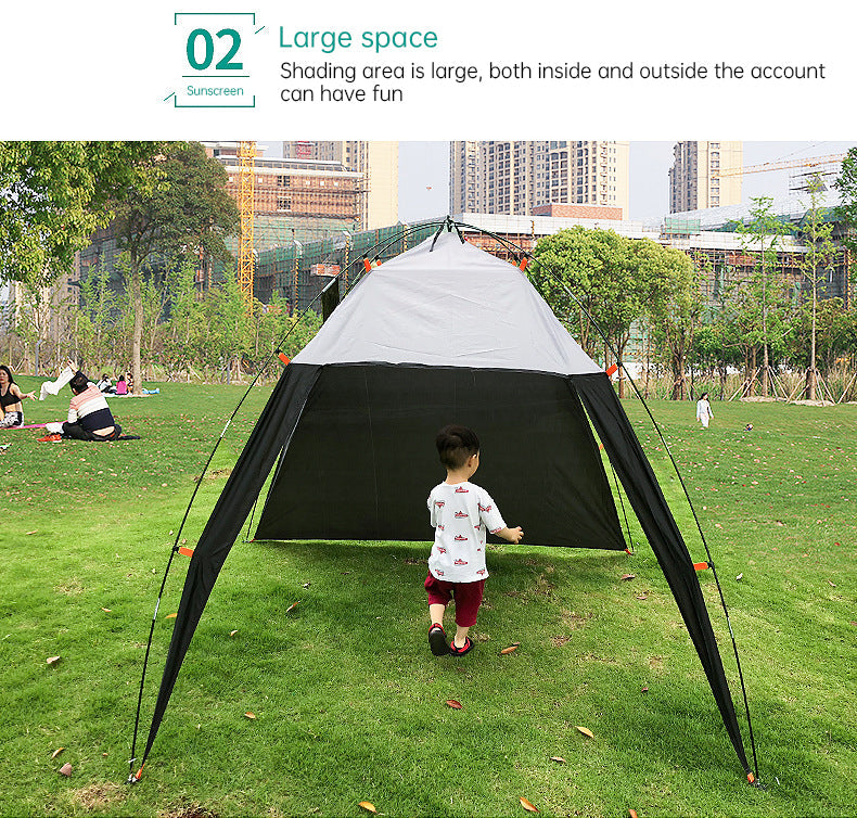Pop Up Beach Tent Sun Shade Shelter Anti-UV Shelter Fully Automatic Folding Camping Tent - Korvel