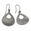 Pendientes colgantes de diamante genuino de 3.03 quilates en plata esterlina .925