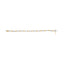 10K Two-Tone Gold Diamond 3 Stone X-Link Bracelet - 1/2 Cttw