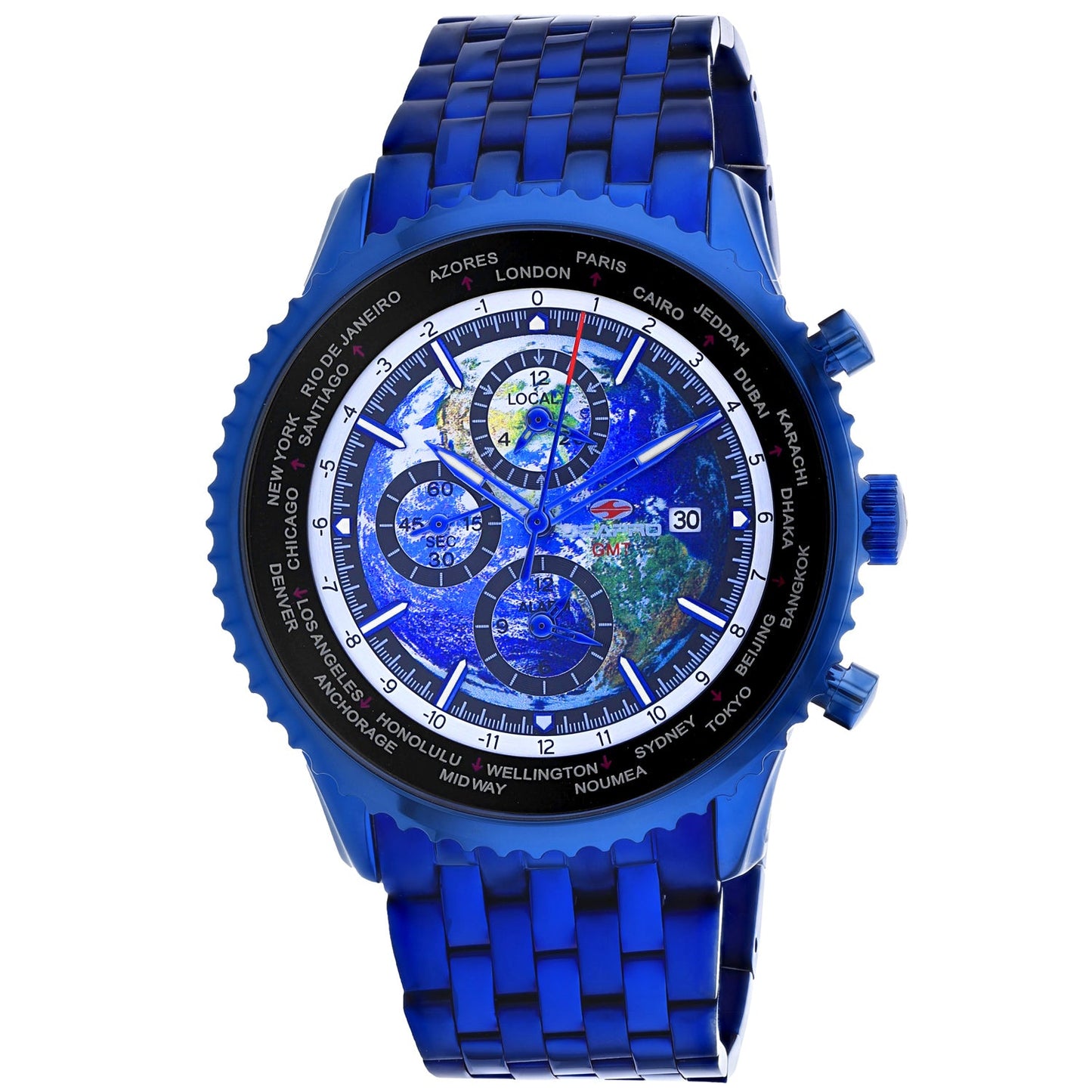 Seapro Men's Meridian World Timer GMT Watch