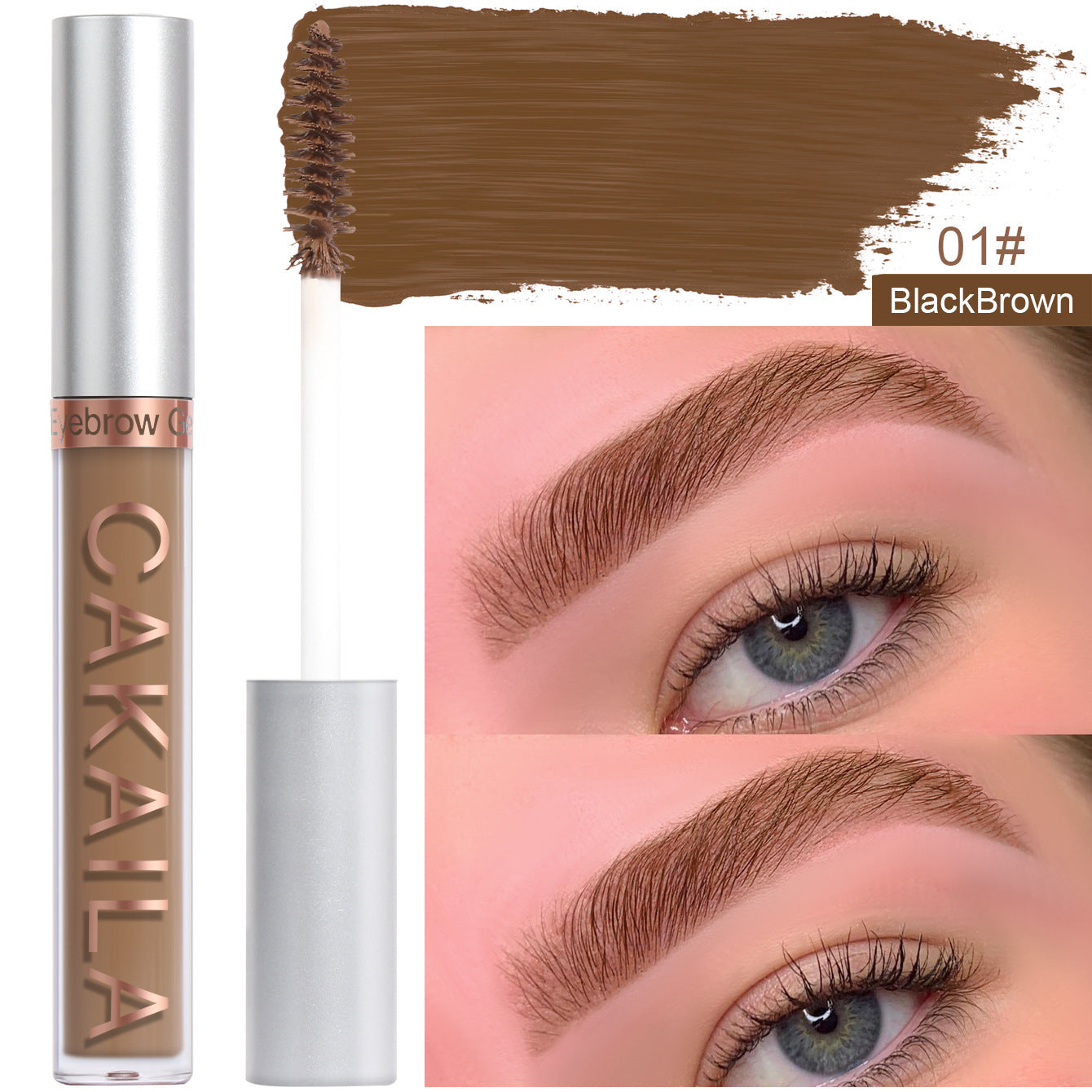 CAKAILA  Eyebrow dye matte non-smudge dyeing makeup eyebrow shaping eyebrow dye mascara set - Korvel
