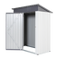 Abri de jardin en métal XWT016 - Gris et blanc 5x3x6ft