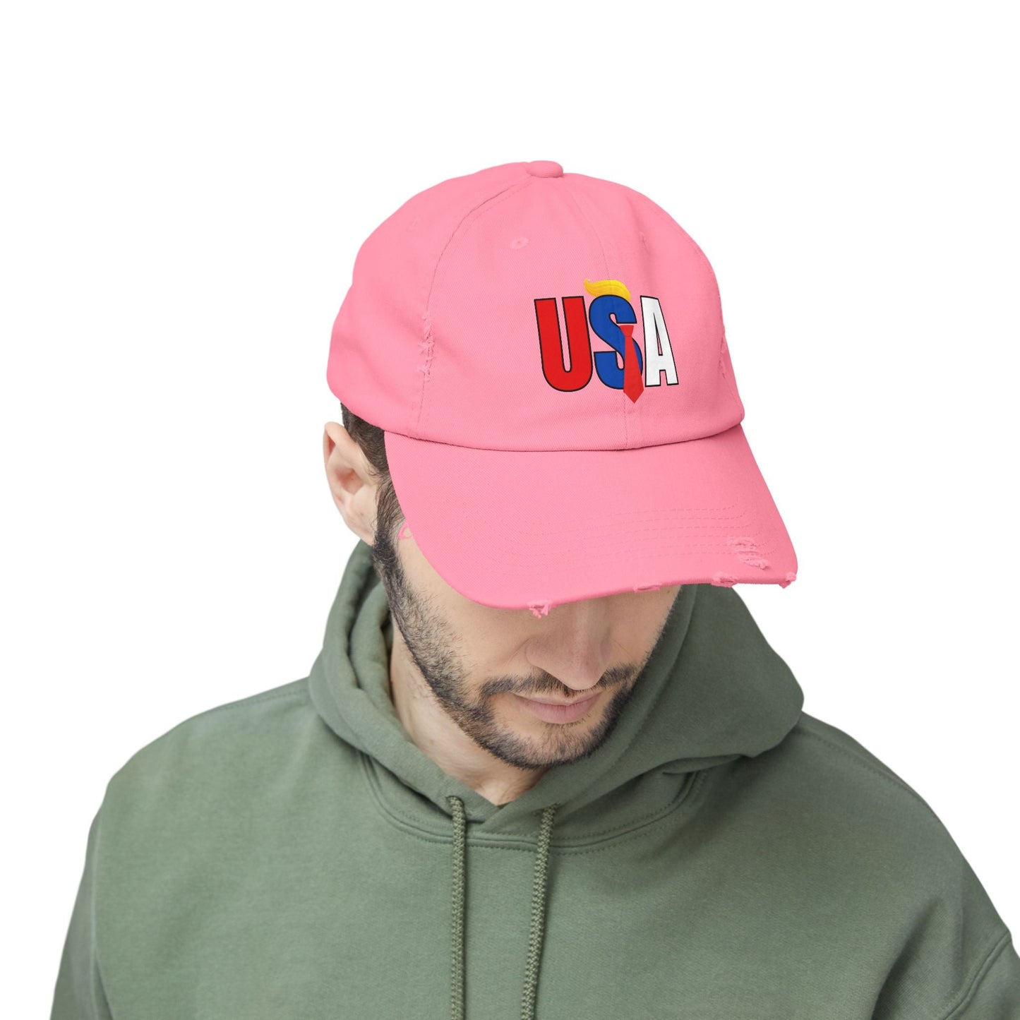 Gorra Unisex Tendencia Distressed USA