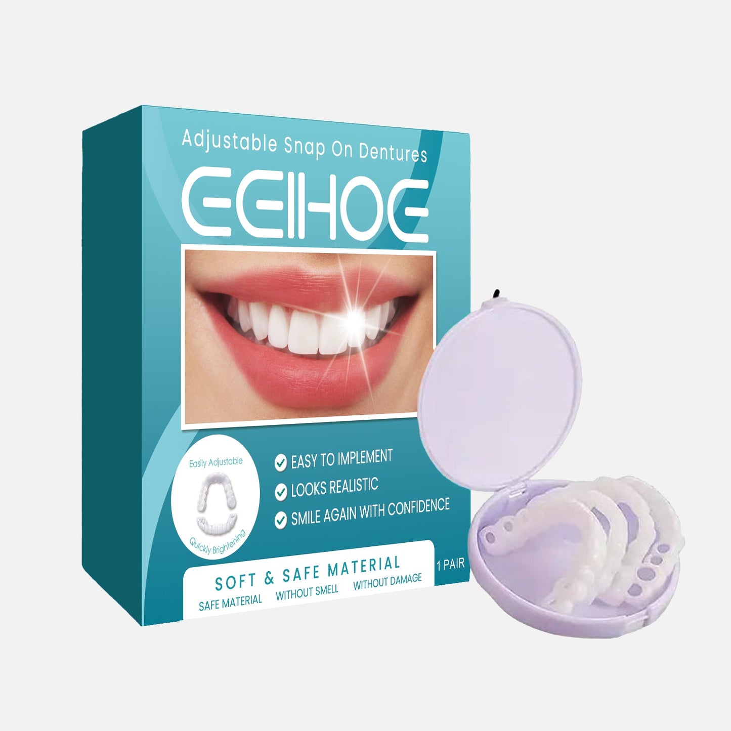 Adjustable Buckle Denture Kit for Comfort and Fit