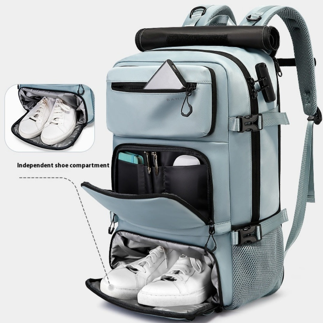 Sac à dos de voyage multifonctionnel léger à grande capacité