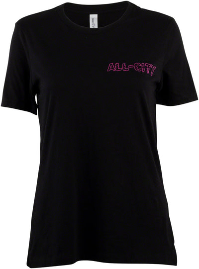 All-City Night Claw Women's T-Shirt - Black Blue/Green Magenta