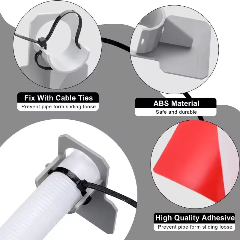 Adjustable Intex Pool Hose Holder - Durable Anti-Slip Mount, Summer Accessory - Korvel
