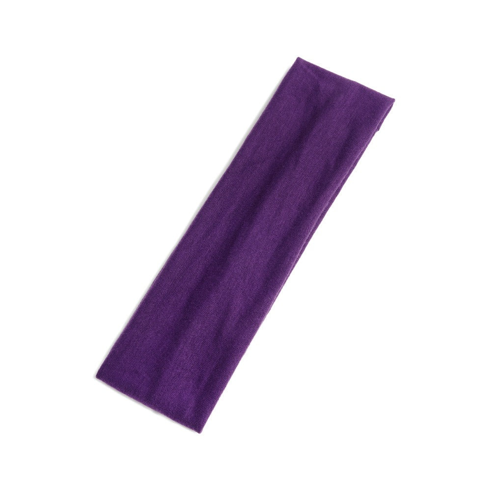 Simple Sports Headband Running Sports Anti Sweating Yoga Headband Unisex Solid Color Single Loop Headband - Korvel