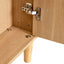 Modern minimalist storage cabinet MDF bed top cabinet Japanese rattan shoe cabinet, small home furniture - Korvel