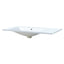 36" Single Bathroom Basin Sink, Left Offset Sink Vanity Top Only, 3-Faucet Holes, Resin - Korvel
