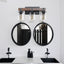Applique de salle de bain rustique à 3 lumières de style ferme