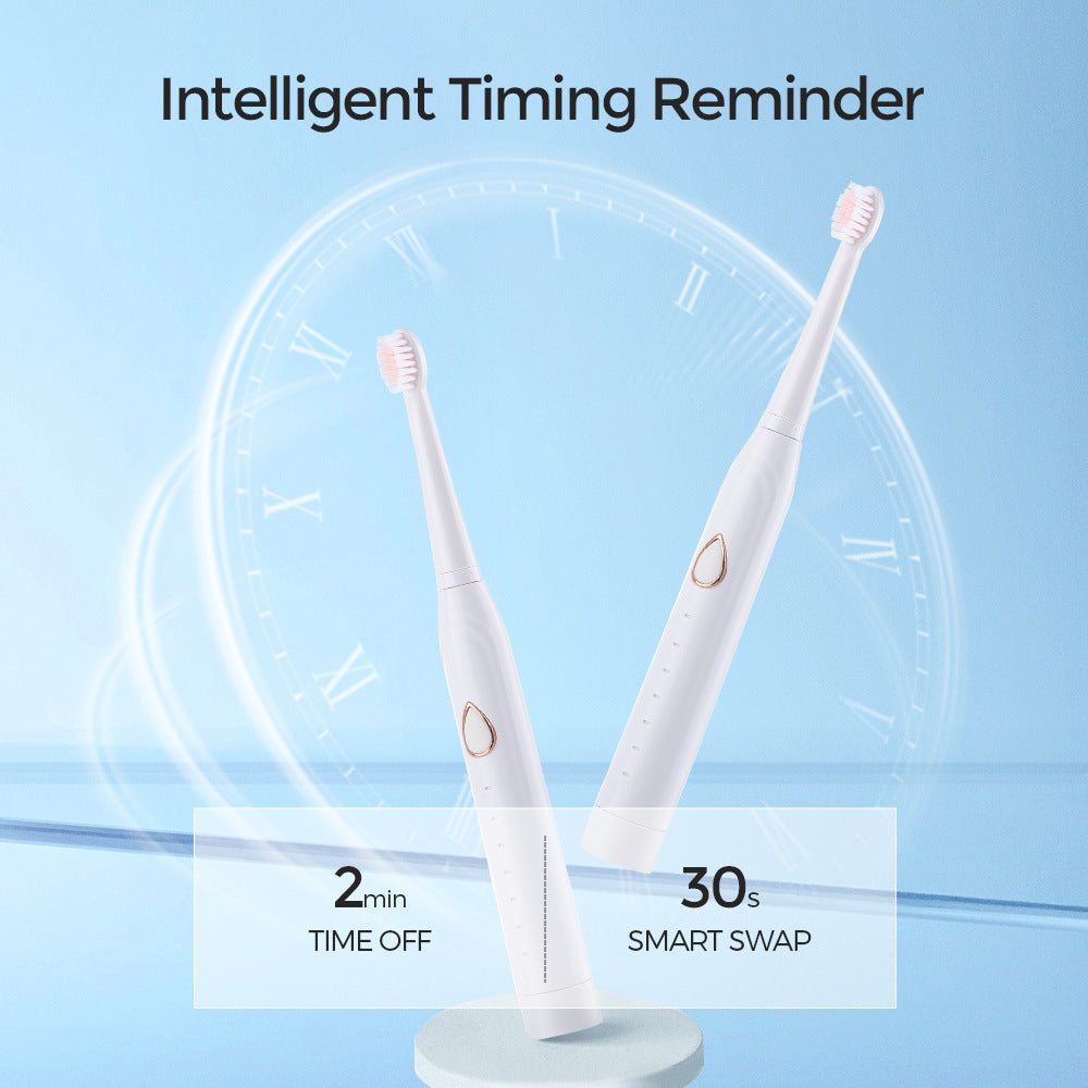 Multifunctional Electric Toothbrush Adult 6-Speed USB Sonic Soft Bristle Toothbrush Portable Household Beauty Cleansing Instrument - Korvel