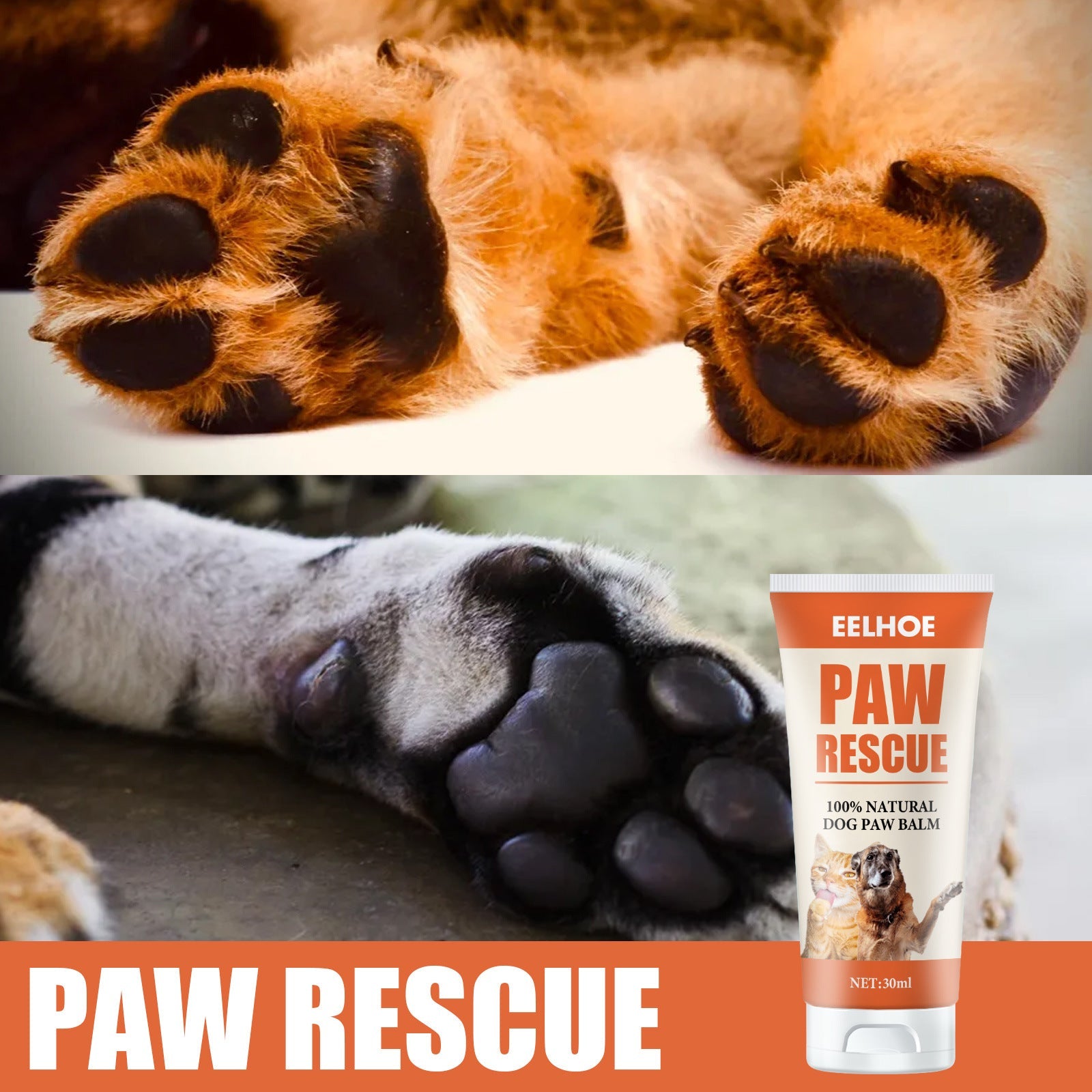 Pet Foot Care Cream For Animals, Cats, Dogs And Paws Foot Care Cream For Soles And Pads - Korvel