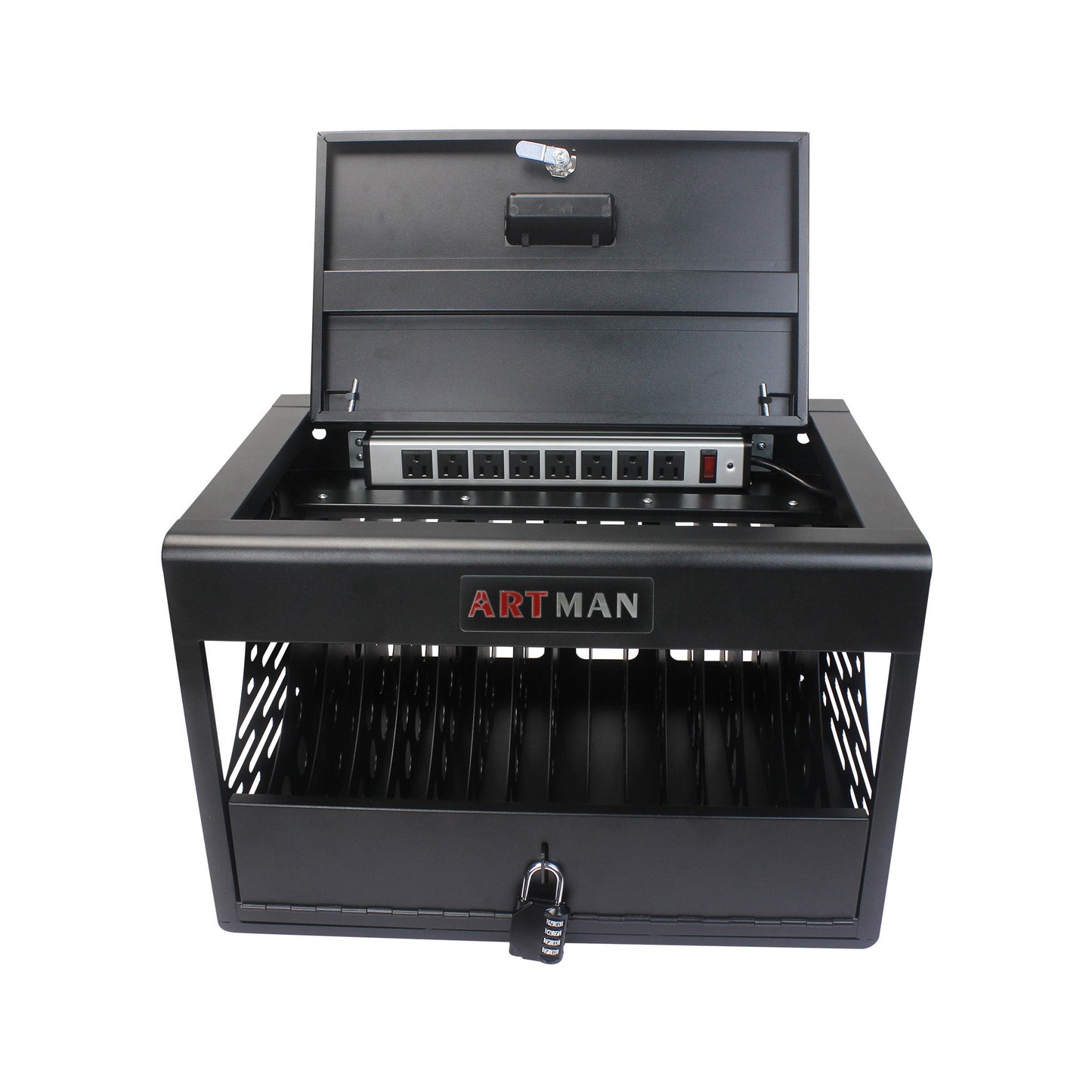 16 Bay Locking Charging Cabinet for Laptops and Chromebooks