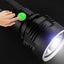 New P50 Strong Light Fixed Focus Flashlight Power Display USB Charging Outdoor Lighting Strong Light Flashlight - Korvel