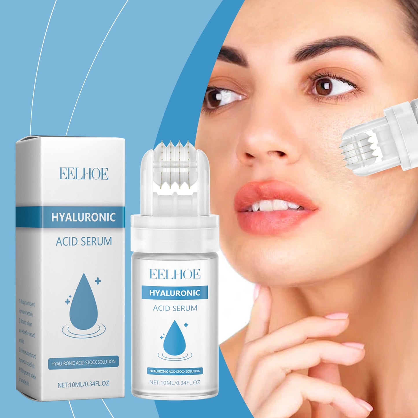Hyaluronic Acid Roller Essence Hyaluronic Acid Hydrating Collagen Delicate Firming Skin - Korvel