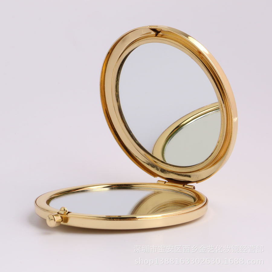 Mini Pocket Cosmetic Compact Mirror Foldable Double Sides Pocket Mirror Girl Beauty Tools - Korvel