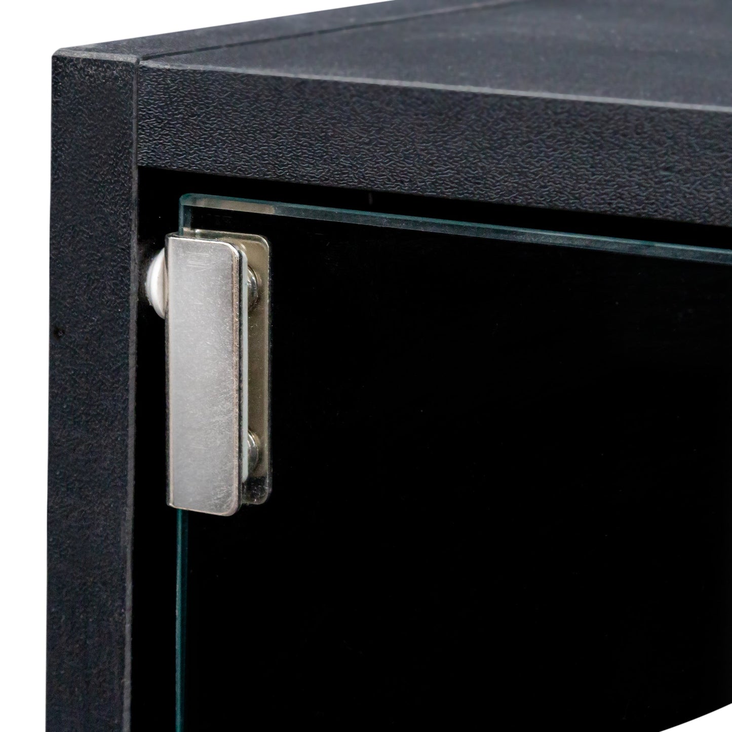Black Glass Door Shoe Box Shoe Storage Cabinet With RGB Led Light - Korvel