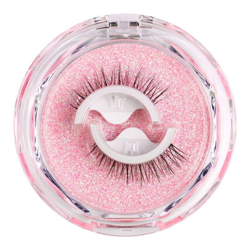 New Product Glue-Free Self-Adhesive Eyelashes Spare Glue Strip Temperature-Sensing Self-Adhesive False Eyelashes Curling Realistic Natural False Eyelashes - Korvel