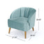 Elegant Blue Velvet Armchair