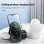 Magnetic wireless charger vertical three in one wireless charging stand suitable for Apple phones headphones and watcheser - Korvel