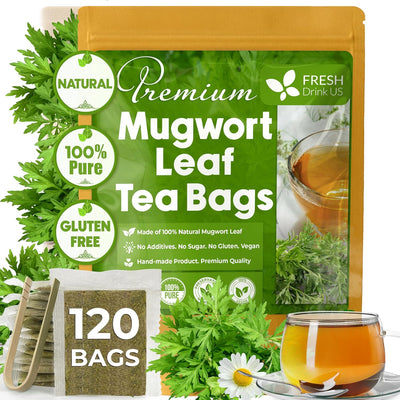Premium Mugwort Leaf Tea Bags - 100% Natural & Pure