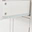 Kitchen Island Cart with Solid Wood Top and Locking Wheels 54.3 Inch Width  (White) - Korvel