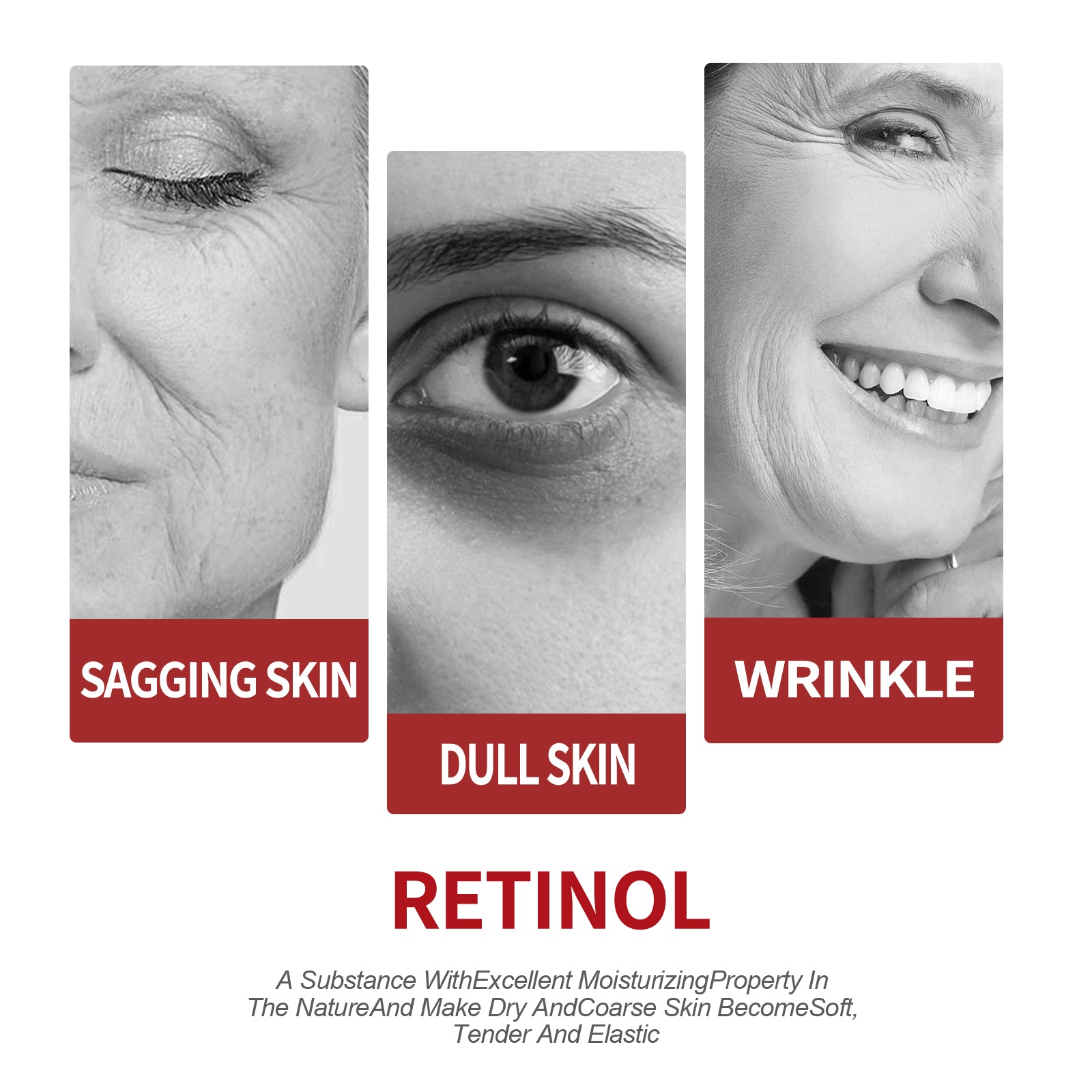 Retinol Moisturizing Cream To Reduce Fine Lines, Dark Circles, Moisturize, Tighten Pores And Prevent Aging - Korvel