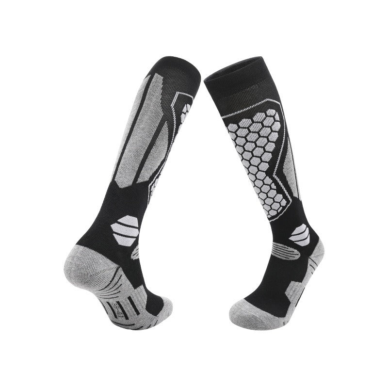 Outdoor Warm Snow Socks Merino Wool Socks Long Tube Thick Foot Warming Skiing Socks Towel Bottom Thick Socks - Korvel