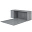 Queen Size Murphy Bed with Rotable Desk  Gray - Korvel