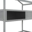 Twin over Full House Bunk Bed with Storage Staircase and Blackboard Gray - Korvel