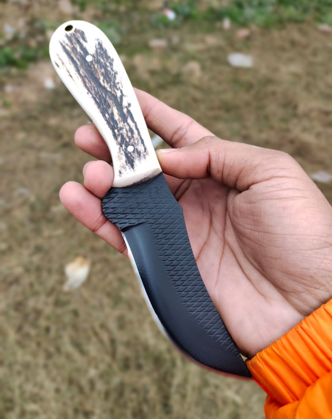 Rustic Country Knife - Antler Handle with Durable Blade - Korvel