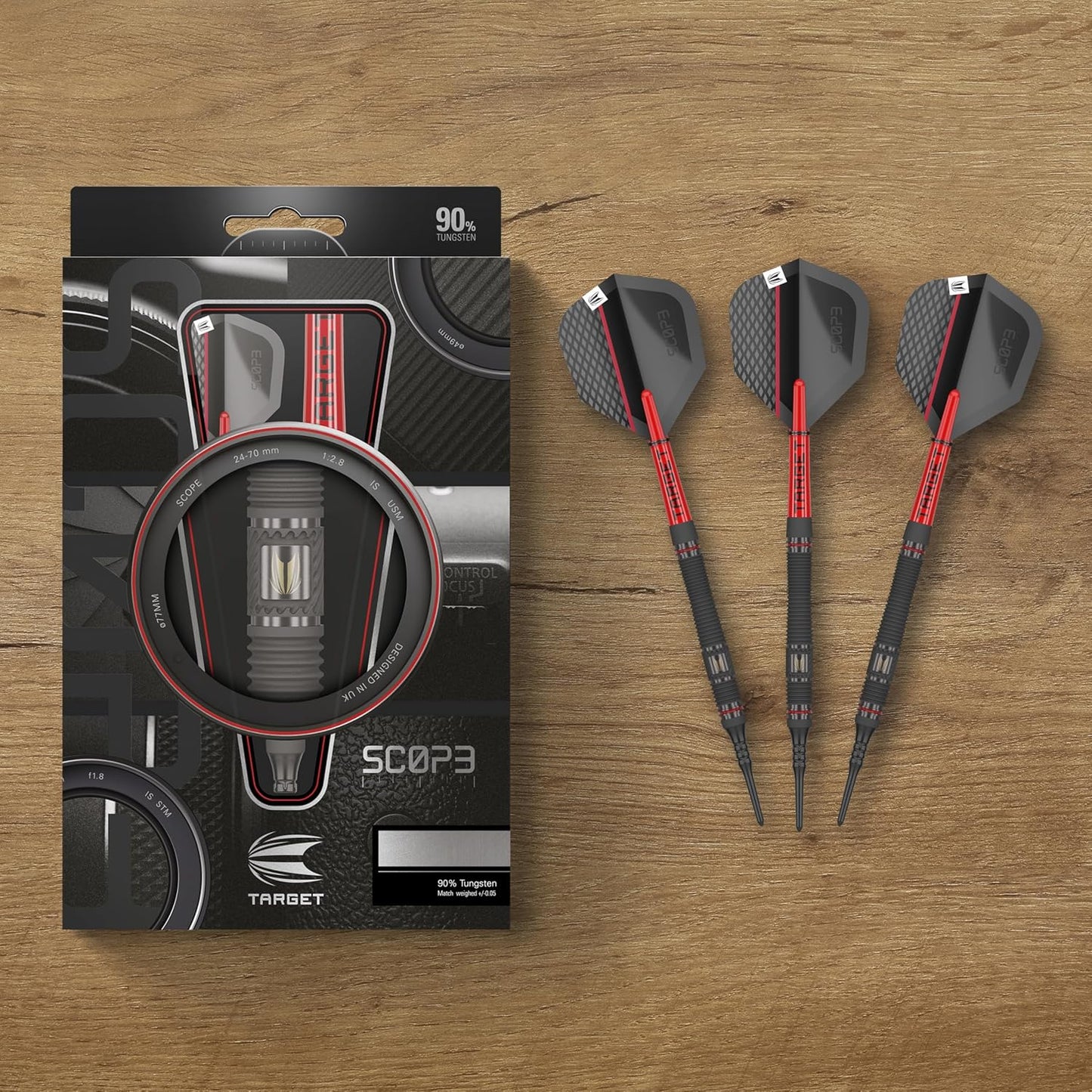 Precision 90% Tungsten Soft Tip Darts - 19g - Korvel