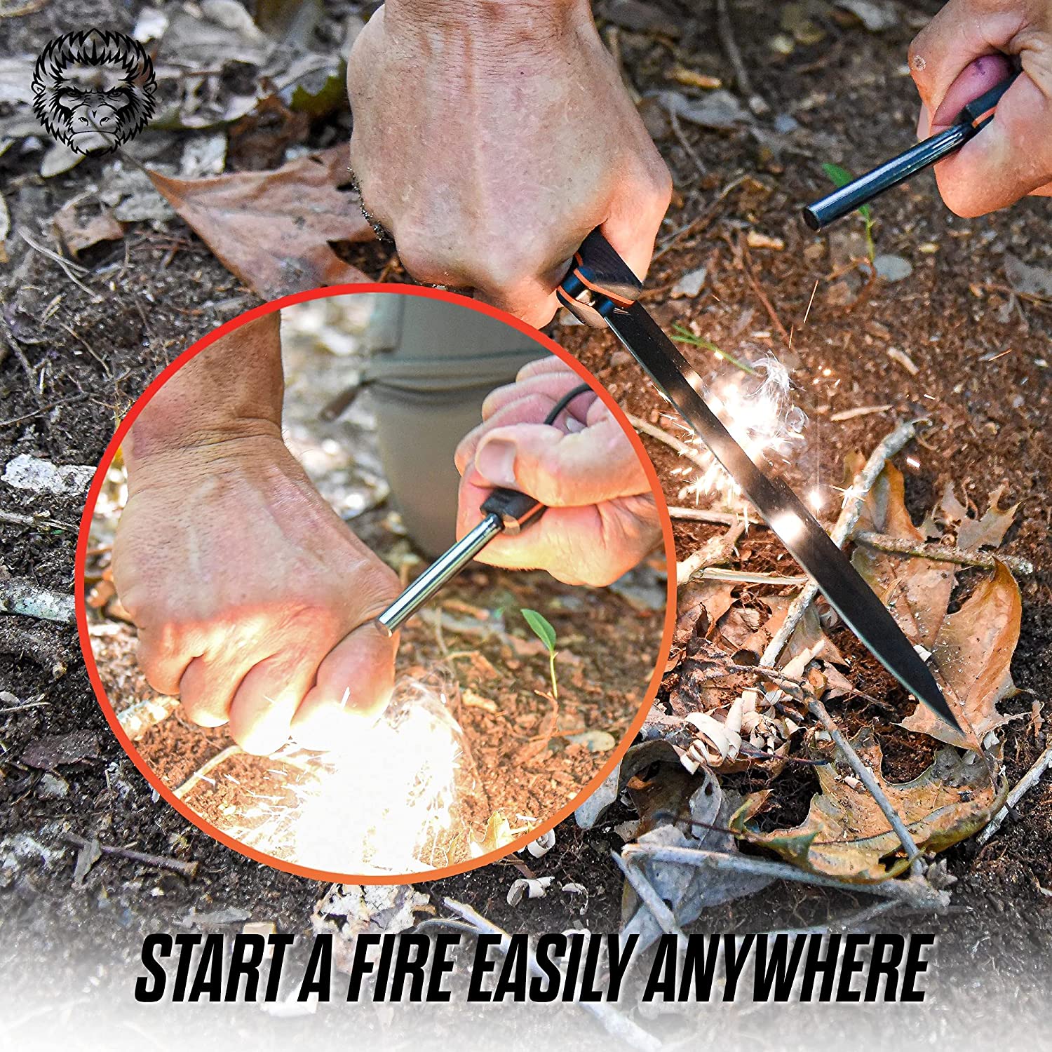 12.32" LAVALINE SURVIVAL KNIFE WITH FIXED 1095 HIGH CARBON STEEL BLADE - Korvel