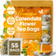 Bolsitas de té de caléndula, flores de caléndula 100 % naturales y puras, ecológicas. Infusión de caléndula. Sin azúcar, sin cafeína, sin gluten, vegana. 