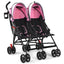 Gbruno Ultralight Foldable Twin Baby Double Stroller - Pink