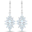 19.18 Carat Genuine Blue Topaz Sterling Silver Jewelry Set